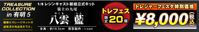 トレジャーコレクション 1/8 八雲 藍 レジンキャスト製組立式キット